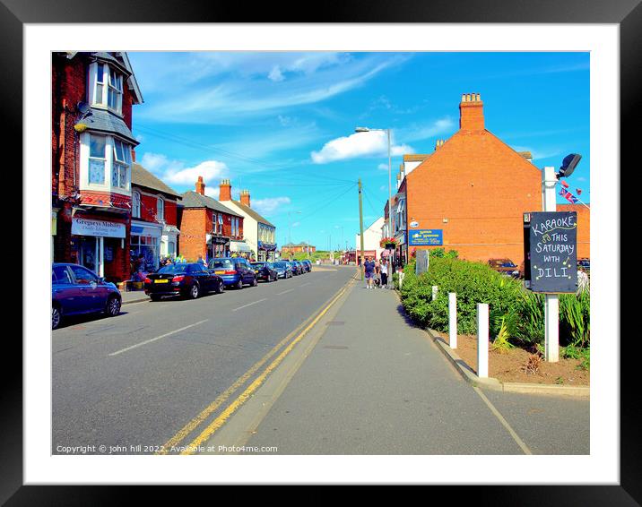 Sutton on sea, Lincolnshire. Framed Mounted Print by john hill