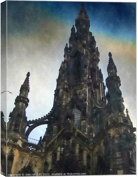 sir walter scott monument Canvas Print by dale rys (LP)