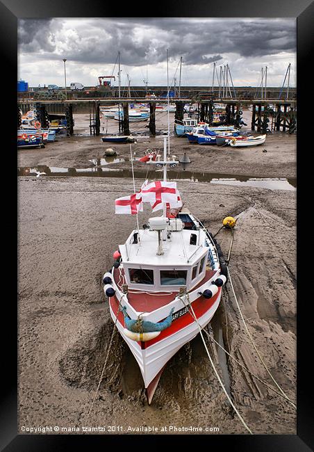 Low tide Framed Print by Maria Tzamtzi Photography