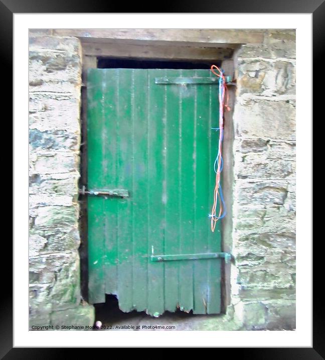 Old Barn Door Framed Mounted Print by Stephanie Moore