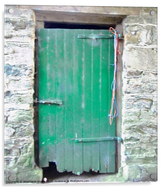 Old Barn Door Acrylic by Stephanie Moore
