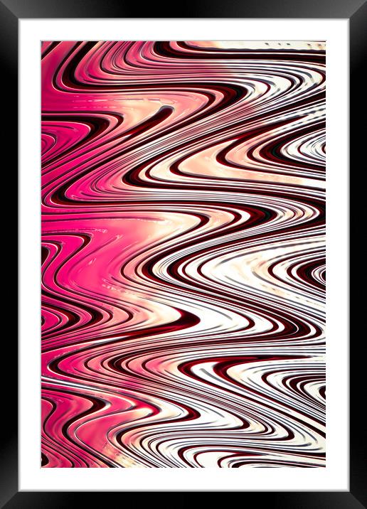 Raspberry Ripple Framed Mounted Print by Vickie Fiveash