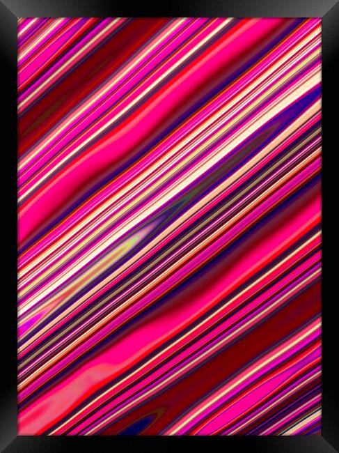 Candy Stripes Framed Print by Vickie Fiveash