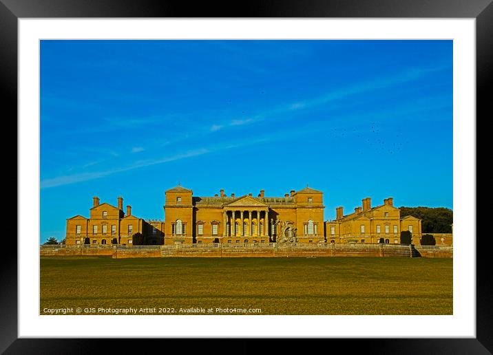 Holkham Hall Front View Framed Mounted Print by GJS Photography Artist