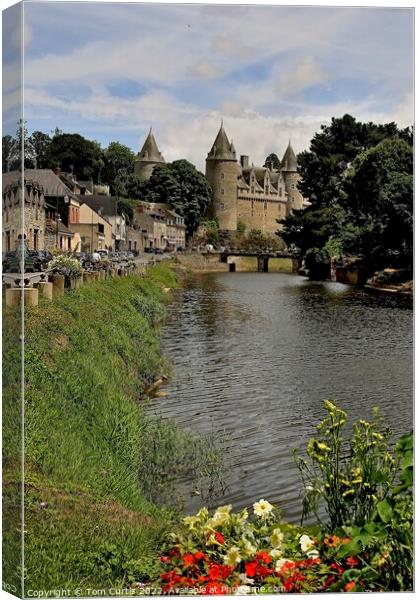Josselin Chateau France Canvas Print by Tom Curtis