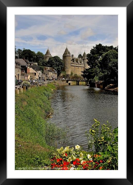 Josselin Chateau France Framed Mounted Print by Tom Curtis