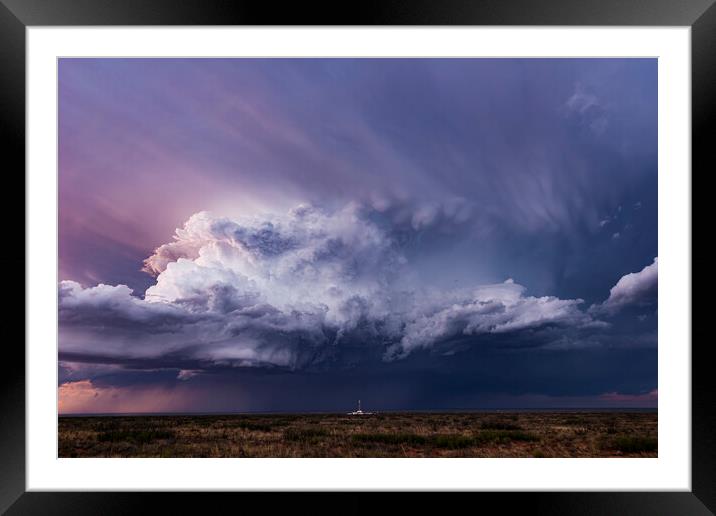 Chihuahuan Supercell Framed Mounted Print by John Finney