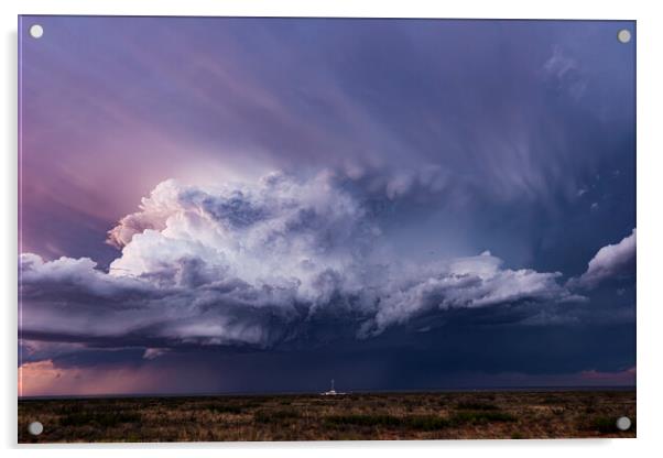 Chihuahuan Supercell Acrylic by John Finney