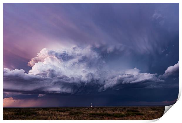 Chihuahuan Supercell Print by John Finney