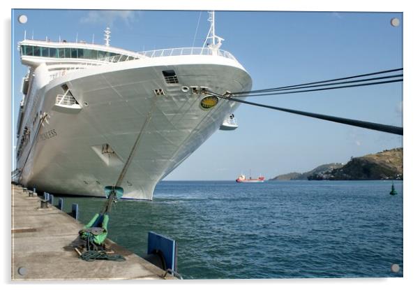 Cruise ship "Sea Princess" Acrylic by David Birchall