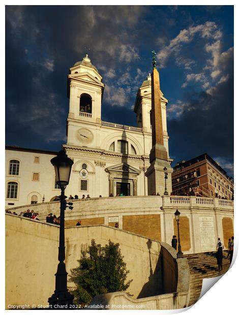 Spanish Steps Rome Print by Travel and Pixels 