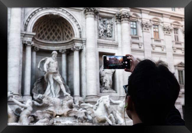 Trevi Fountain Rome  Framed Print by Travel and Pixels 