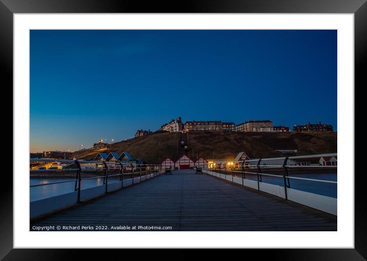 Saltburn from the pier Framed Mounted Print by Richard Perks