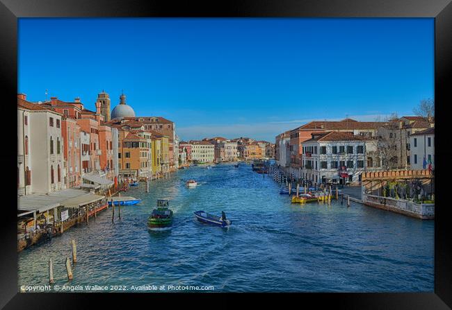Grand Canal Venice Framed Print by Angela Wallace