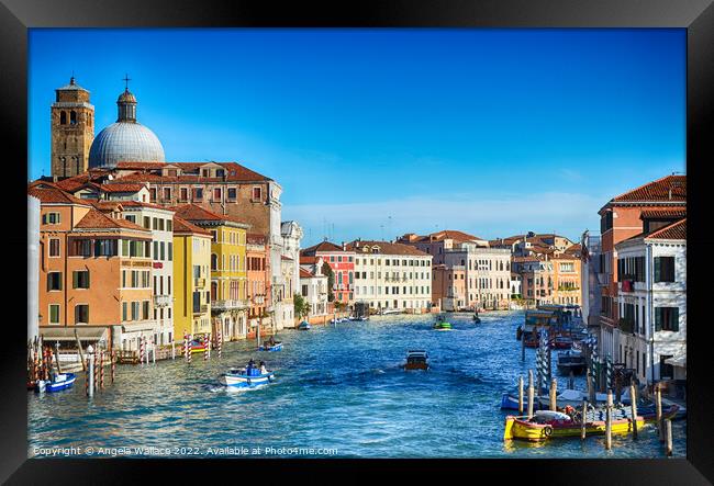 Grand Canal Venice 2 Framed Print by Angela Wallace