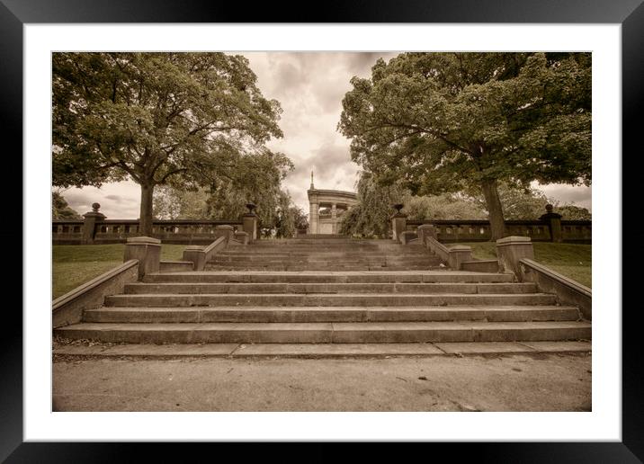 Baumont Park Steps Framed Mounted Print by Glen Allen
