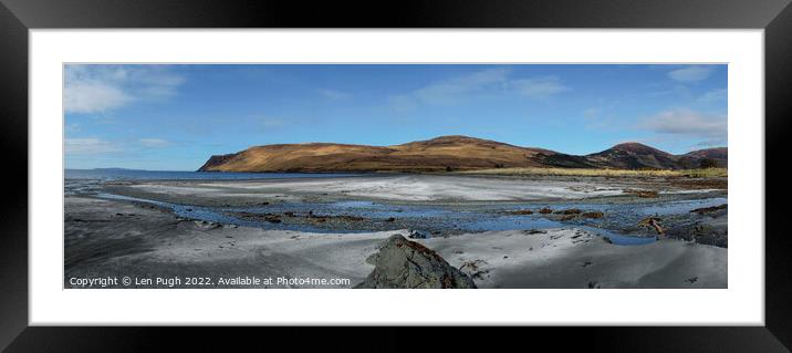 Glen Brittle Bay, Isle of Skye Framed Mounted Print by Len Pugh