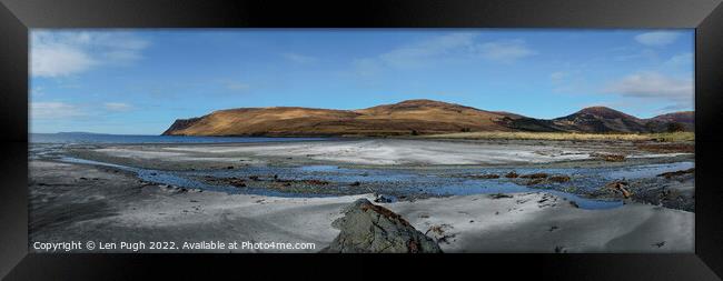 Glen Brittle Bay, Isle of Skye Framed Print by Len Pugh