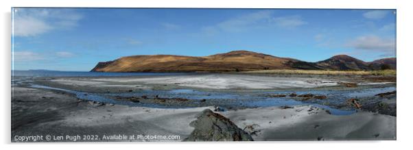 Glen Brittle Bay, Isle of Skye Acrylic by Len Pugh