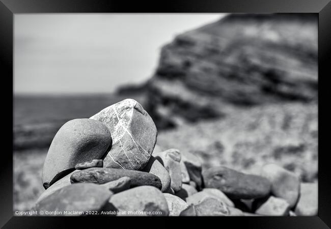 Rock Formation, Kilve Beach, Somerset Framed Print by Gordon Maclaren