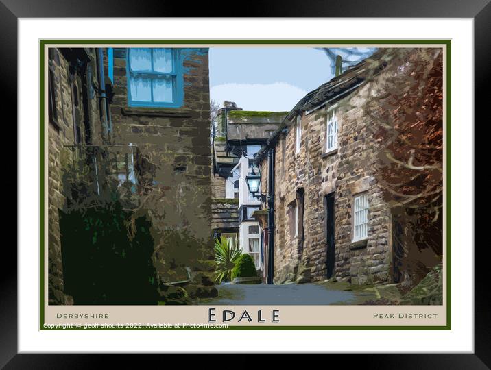 Edale Framed Mounted Print by geoff shoults