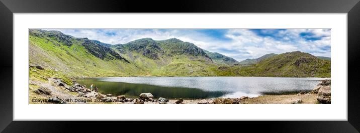 Levers Water Panorama, Coniston Framed Mounted Print by Keith Douglas