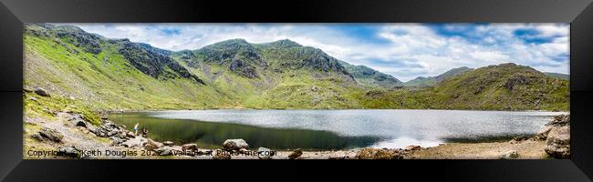 Levers Water Panorama, Coniston Framed Print by Keith Douglas