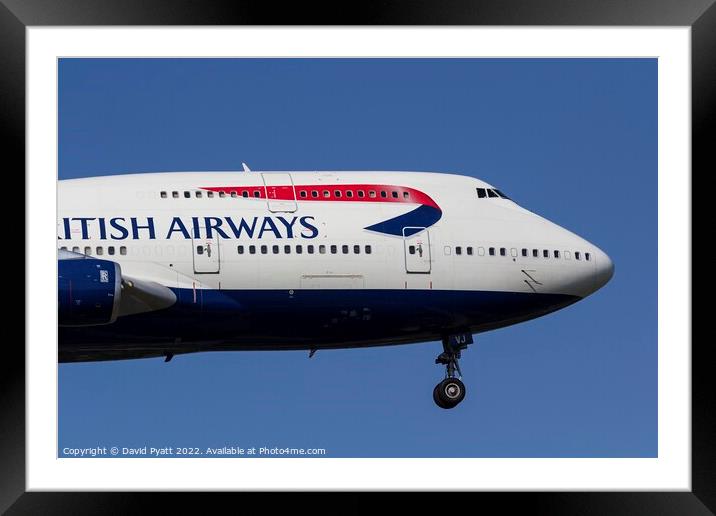 British Airways Nostalgia  Framed Mounted Print by David Pyatt