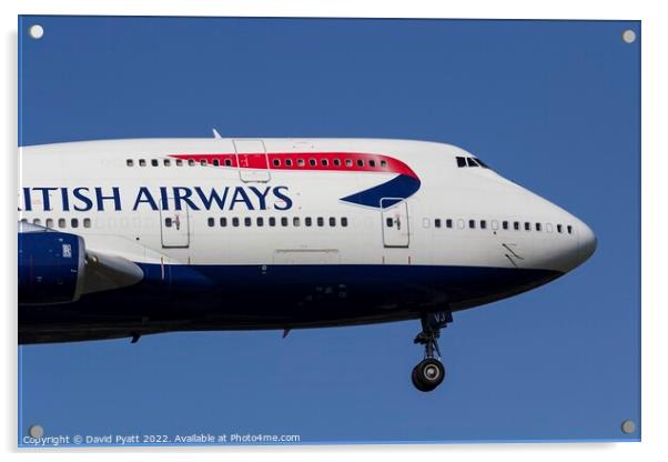 British Airways Nostalgia  Acrylic by David Pyatt