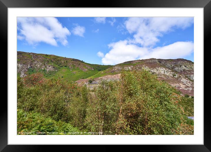 Elan Valley Scenery, Mid Wales Framed Mounted Print by Gordon Maclaren