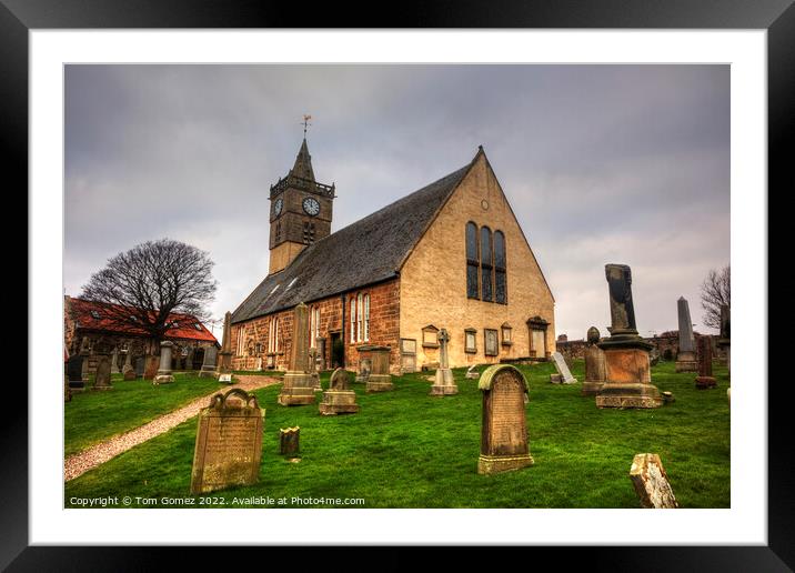 St Ayle Church in Anstruther Framed Mounted Print by Tom Gomez