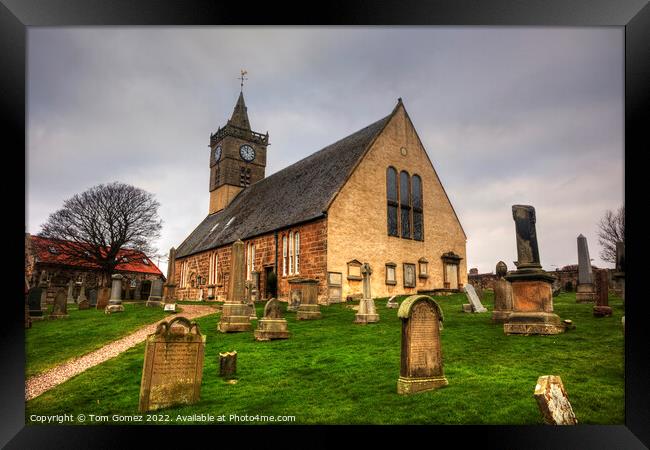St Ayle Church in Anstruther Framed Print by Tom Gomez