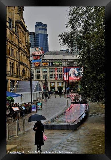 A typical day in Manchester Framed Print by Liam Ferris