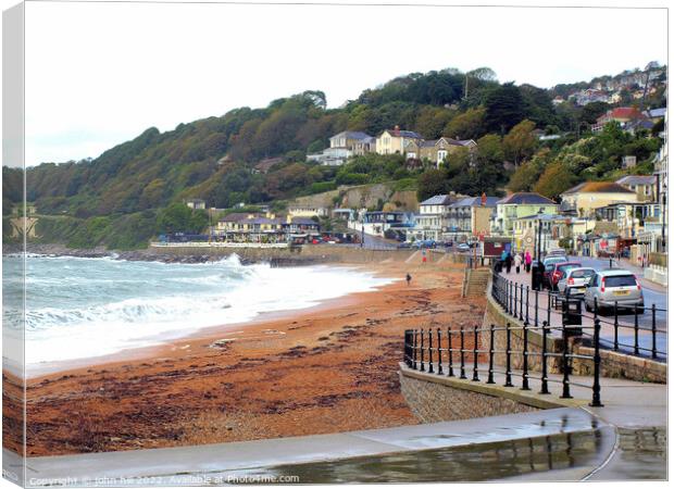 Ventnor in October, Isle of Wight, UK. Canvas Print by john hill