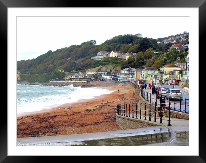 Ventnor in October, Isle of Wight, UK. Framed Mounted Print by john hill