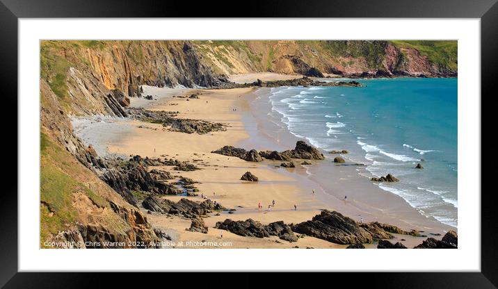 Marloes St Brides Bay Pembrokeshire Framed Mounted Print by Chris Warren