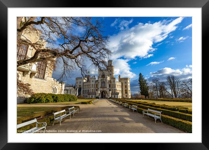 Castle Hluboka nad Vltavou. Czechia Framed Mounted Print by Sergey Fedoskin