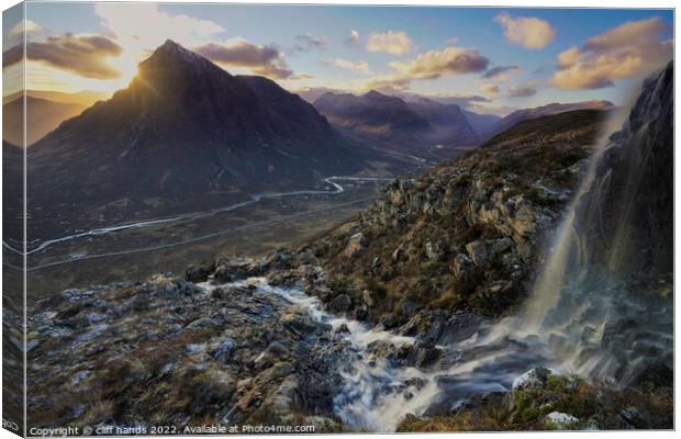 View into Glencoe, Highlands, Scotland Canvas Print by Scotland's Scenery