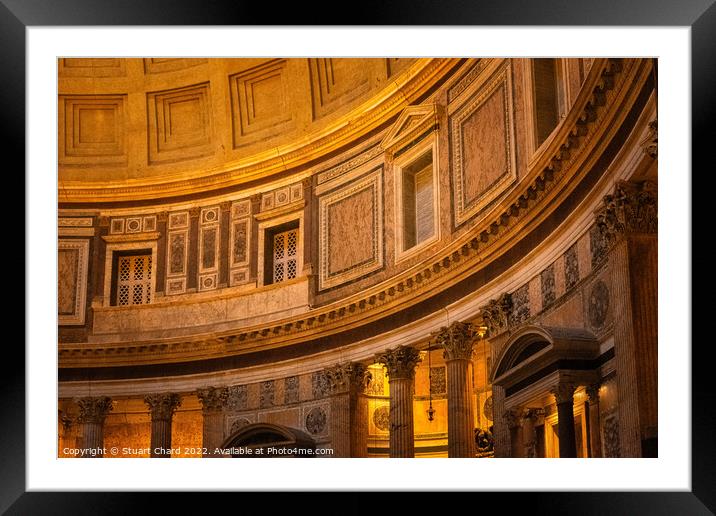 Interior of the Pantheon in Rome Framed Mounted Print by Travel and Pixels 