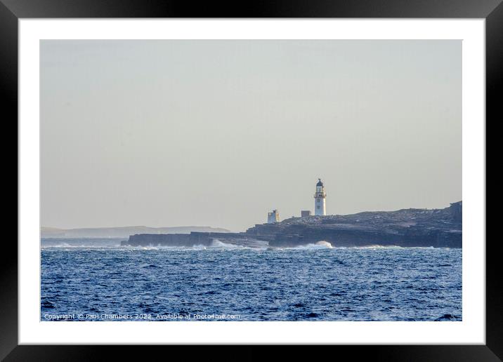 Cantick Head Lighthouse Framed Mounted Print by Paul Chambers