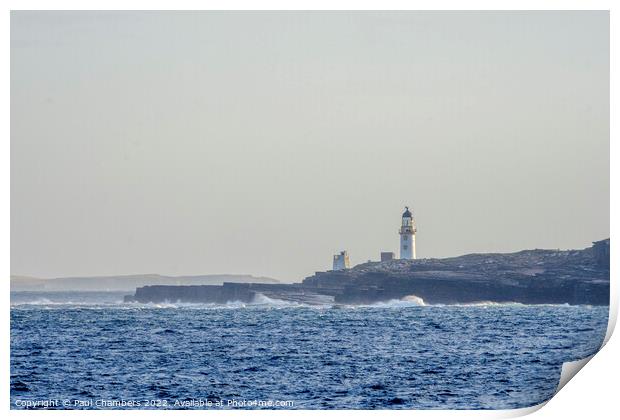 Cantick Head Lighthouse Print by Paul Chambers