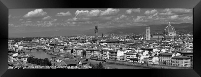 Skyline Florence Italy Framed Print by John Gilham