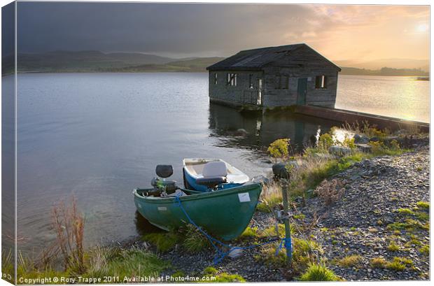 Trawsfynydd boat house Canvas Print by Rory Trappe