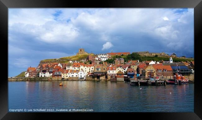 Whitby  Framed Print by Les Schofield