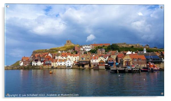 Whitby  Acrylic by Les Schofield