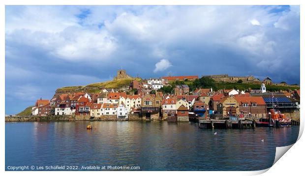Whitby  Print by Les Schofield