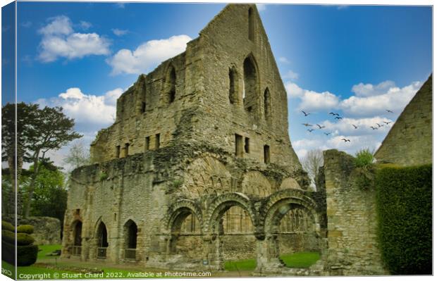 Much Wenlock Priory Canvas Print by Travel and Pixels 