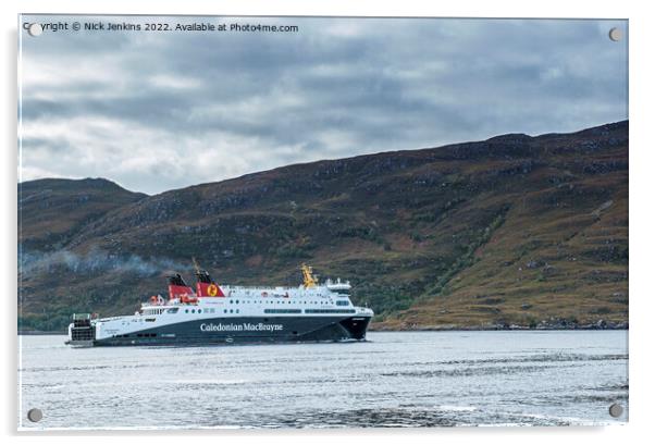 CalMac Ferry Leaving Ullapool for Stornoway Acrylic by Nick Jenkins
