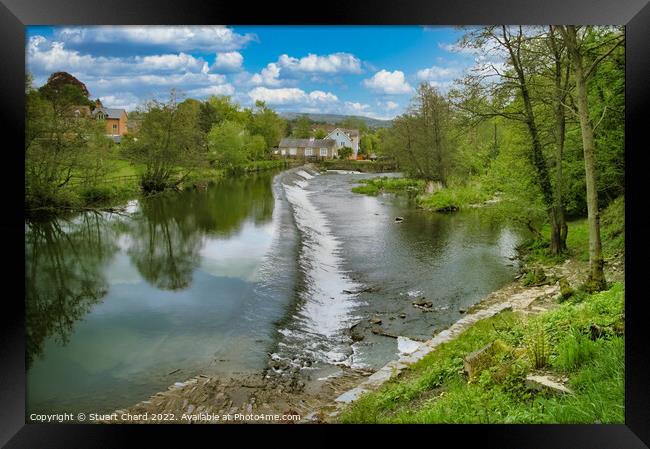 Ludlow weir on the River teme Framed Print by Travel and Pixels 