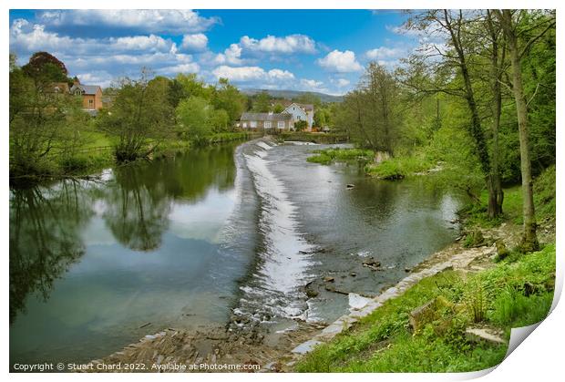Ludlow weir on the River teme Print by Travel and Pixels 